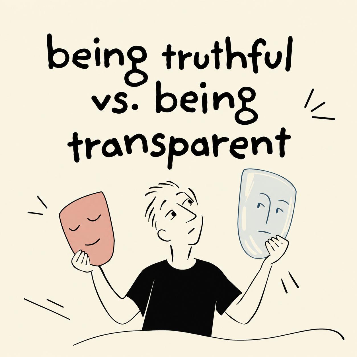 Being Truthful vs. Being Transparent